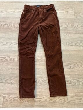 GAP Women's Brown Straight Leg Corduroy Pants